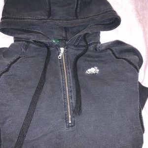 half zip hoodie | roots